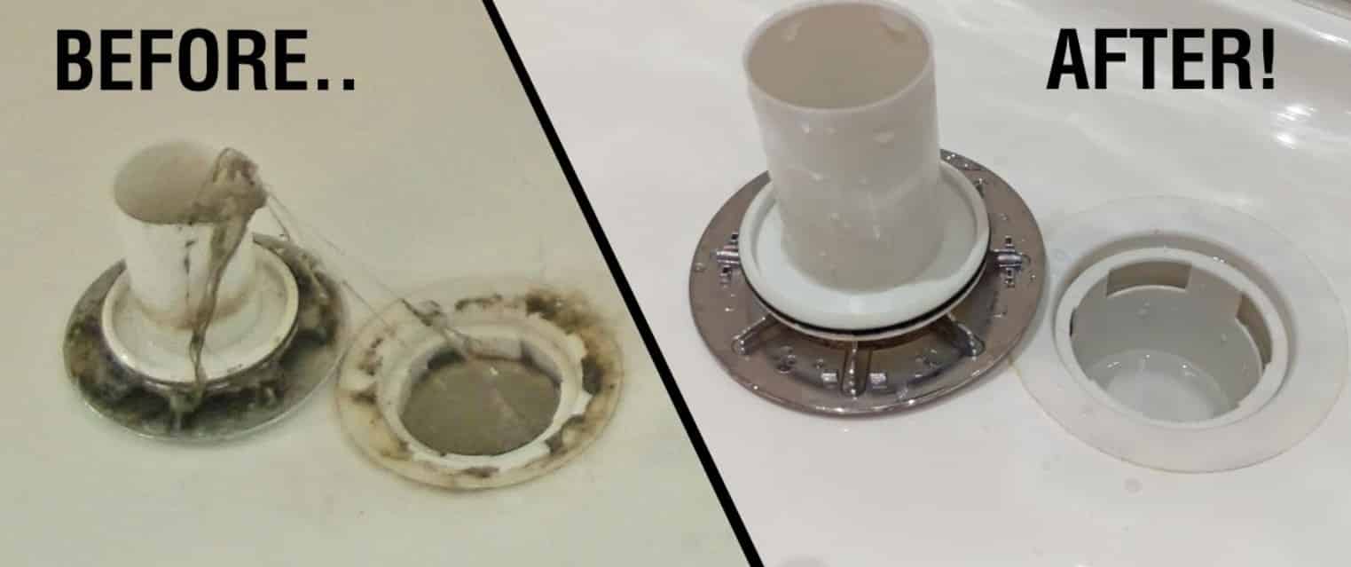 unclog shower drain