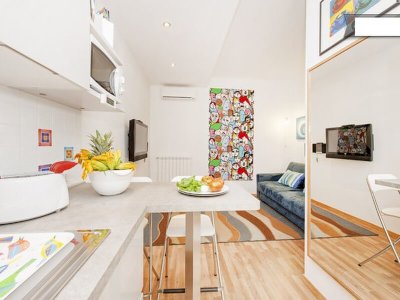 TERMINI BLUE STUDIO WITH OUTDOOR PATIO - near Metro and Station