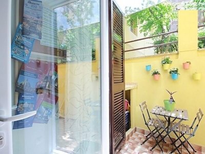 TERMINI BLUE STUDIO WITH OUTDOOR PATIO - near Metro and Station