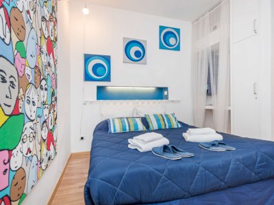 TERMINI BLUE STUDIO WITH OUTDOOR PATIO - near Metro and Station