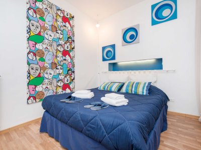 TERMINI BLUE STUDIO WITH OUTDOOR PATIO - near Metro and Station